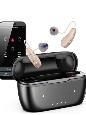 Sinn Flow Pro Rechargeable OTC Hearing Aids - White